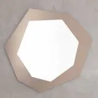 Miroir mural en forme avec cadre en verre Made in Italy - Chlore Viadurini