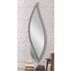 Miroir mural en forme de colombe gris moderne laqué Italie Sagama Viadurini