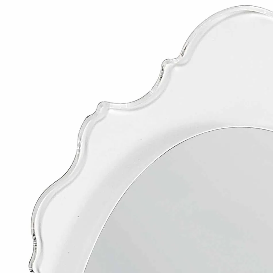 Le design de miroir mural transparent Joy, fabriqué en Italie Viadurini