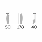 Miroir de sol design en bois de frêne et métal Made in Italy - Cuspide Viadurini