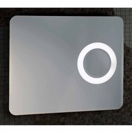 Miroir de maquillage design moderne, éclairage LED, Maren Viadurini