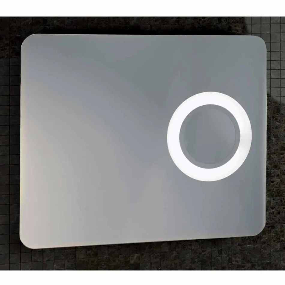 Miroir de maquillage design moderne, éclairage LED, Maren Viadurini