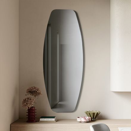 Miroir allongé disponible en trois coloris, fabriqué en Italie - Silea Viadurini