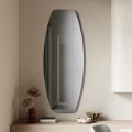 Miroir allongé disponible en trois coloris, fabriqué en Italie - Silea