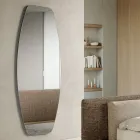 Miroir allongé disponible en trois coloris, fabriqué en Italie - Silea Viadurini