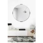 Miroir mural en porte-à-faux design rond moderne avec cadre - Odosso Viadurini