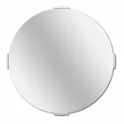 Miroir mural en porte-à-faux design rond moderne avec cadre - Odosso Viadurini