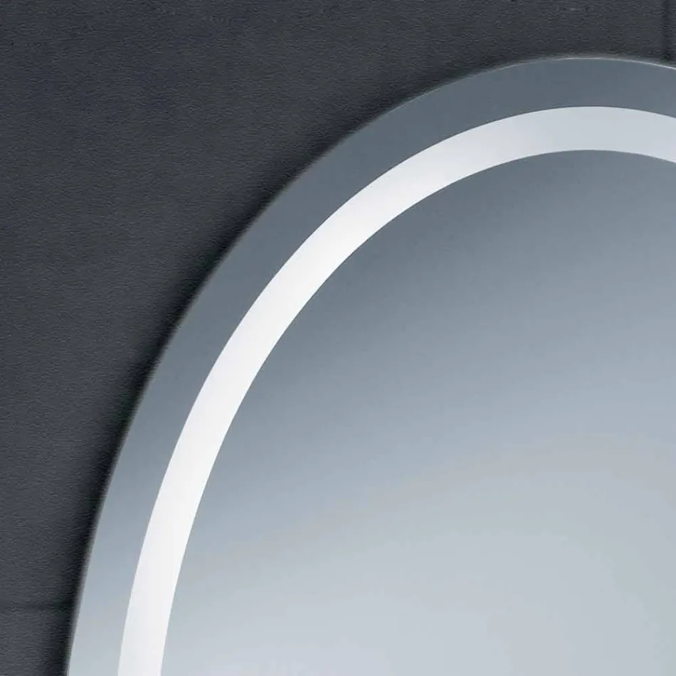 Miroir design moderne avec éclairage LED Pura Viadurini