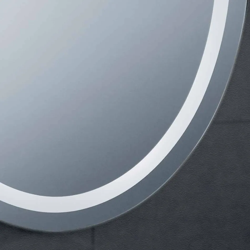 Miroir design moderne avec éclairage LED Pura Viadurini