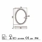 Miroir design moderne avec éclairage LED Pura Viadurini