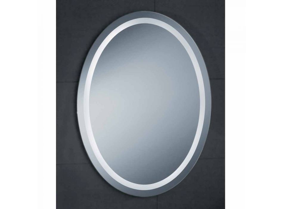Miroir design moderne avec éclairage LED Pura Viadurini