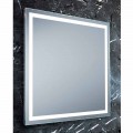 Miroir de salle de bains design moderne avec éclairage LED Paco