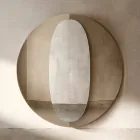 Miroir double panneau en bois Bristol Modern Design, fabriqué en Italie Viadurini