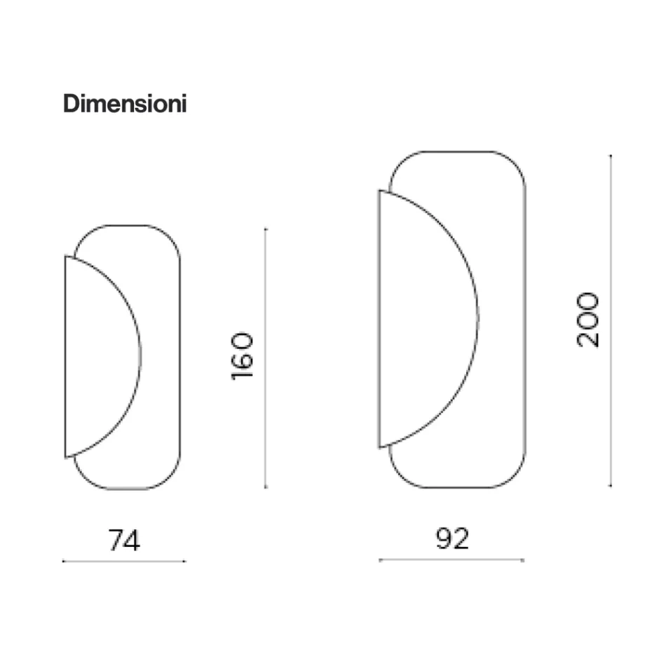Miroir composé de deux feuilles de formes superposées, fabriqué en Italie - Adélaïde Viadurini