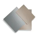 Miroir composé de 3 plaques superposées, 2 en bronze et 1 fumée - Armida Viadurini