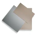 Miroir composé de 3 plaques superposées, 2 en bronze et 1 fumée - Armida Viadurini