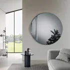 Miroir en verre fusionné ondulé fabriqué en Italie - Candida Viadurini