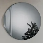 Miroir en verre fusionné ondulé fabriqué en Italie - Candida Viadurini