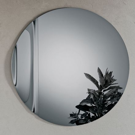 Miroir en verre fusionné ondulé fabriqué en Italie - Candida Viadurini