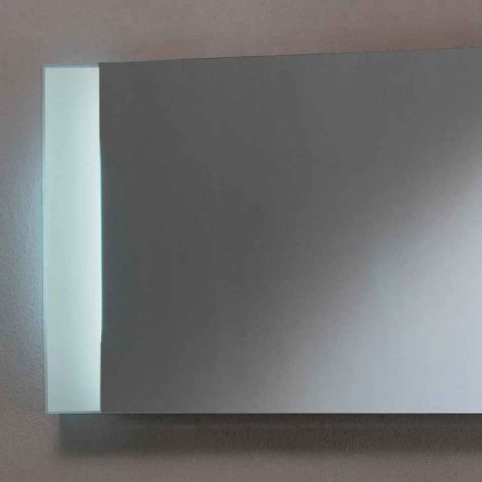 Miroir design LED avec bords en verre satiné Sam Viadurini