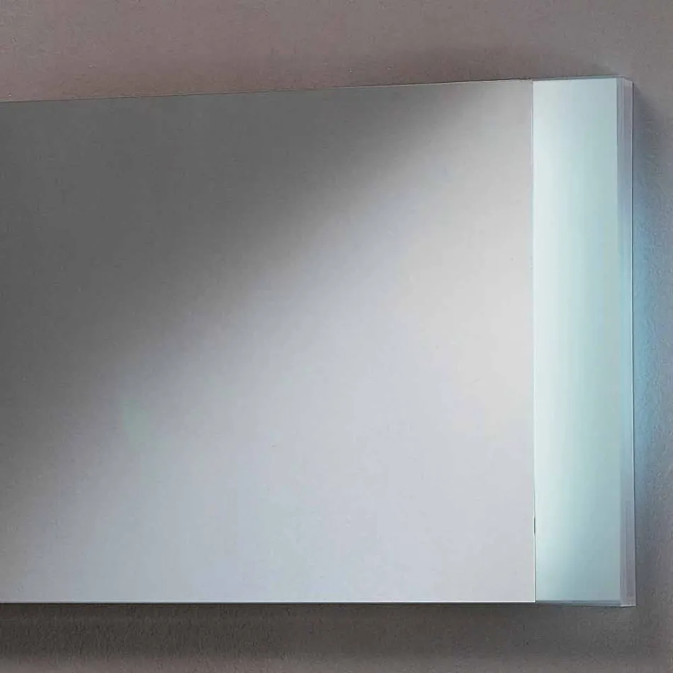 Miroir design LED avec bords en verre satiné Sam Viadurini