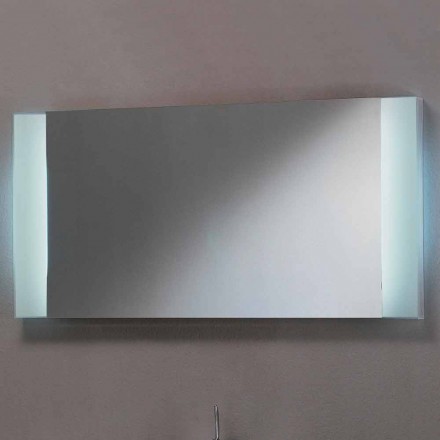 Miroir design LED avec bords en verre satiné Sam Viadurini