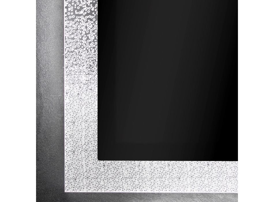 Miroir Lumineux en Cristal Acrylique Design avec Décorations Rondes - Carotte Viadurini