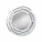 Miroir mural circulaire moderne en fer coloré fabriqué en Italie - Origan Viadurini