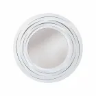 Miroir mural circulaire moderne en fer coloré fabriqué en Italie - Origan Viadurini