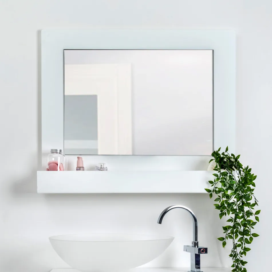 Miroir mural horizontal en plexiglas, conteneur fabriqué en Italie - Kiran Viadurini