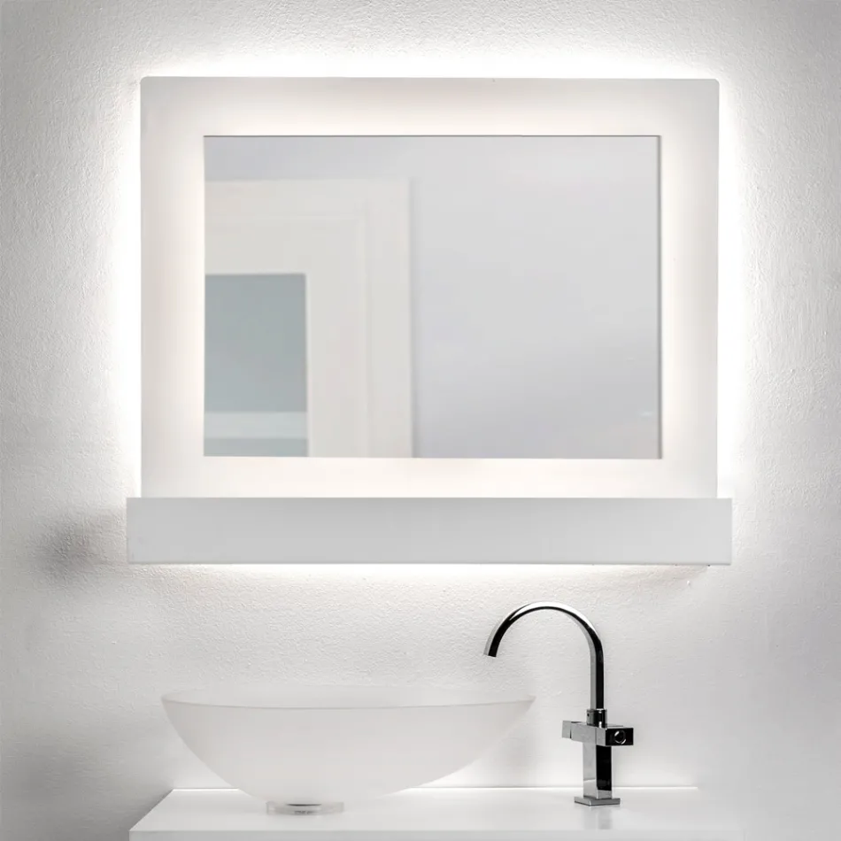 Miroir mural horizontal en plexiglas, conteneur fabriqué en Italie - Kiran Viadurini