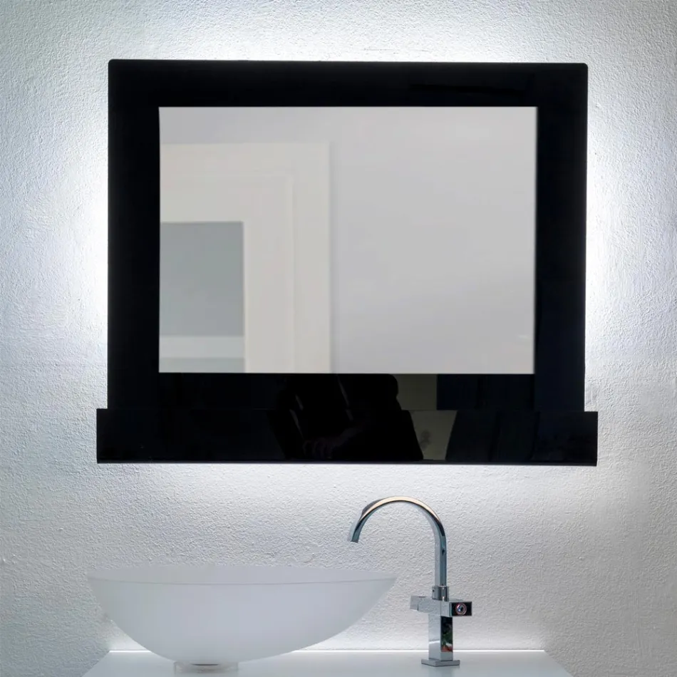 Miroir mural horizontal en plexiglas, conteneur fabriqué en Italie - Kiran Viadurini