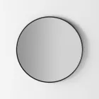 Miroir mural rétro-éclairé avec cadre noir Made in Italy - Riflessi Viadurini