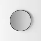 Miroir mural rétro-éclairé avec cadre noir Made in Italy - Riflessi Viadurini