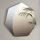 Miroir polygonal irrégulier à coins biseautés, fabriqué en Italie - Calyra Viadurini