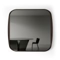 Miroir carré à cadre en bois, fabriqué en Italie - Vespera