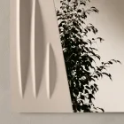 Miroir carré avec insert peint bicolore, fabriqué en Italie - Elion Viadurini