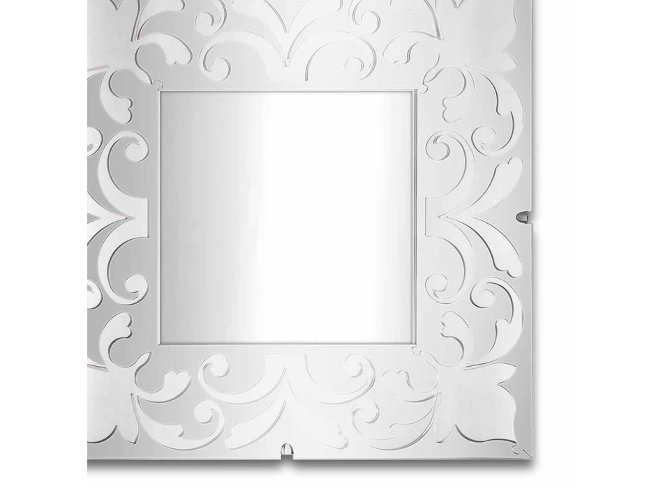 Cadre Miroir Carré en Plexiglas Design Or, Bronze ou Argent - Foscolo Viadurini