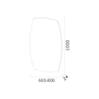 Miroir périmétrique rétroéclairé par LED fabriqué en Italie - Sleep Viadurini