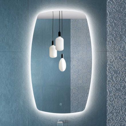 Miroir périmétrique rétroéclairé par LED fabriqué en Italie - Sleep Viadurini
