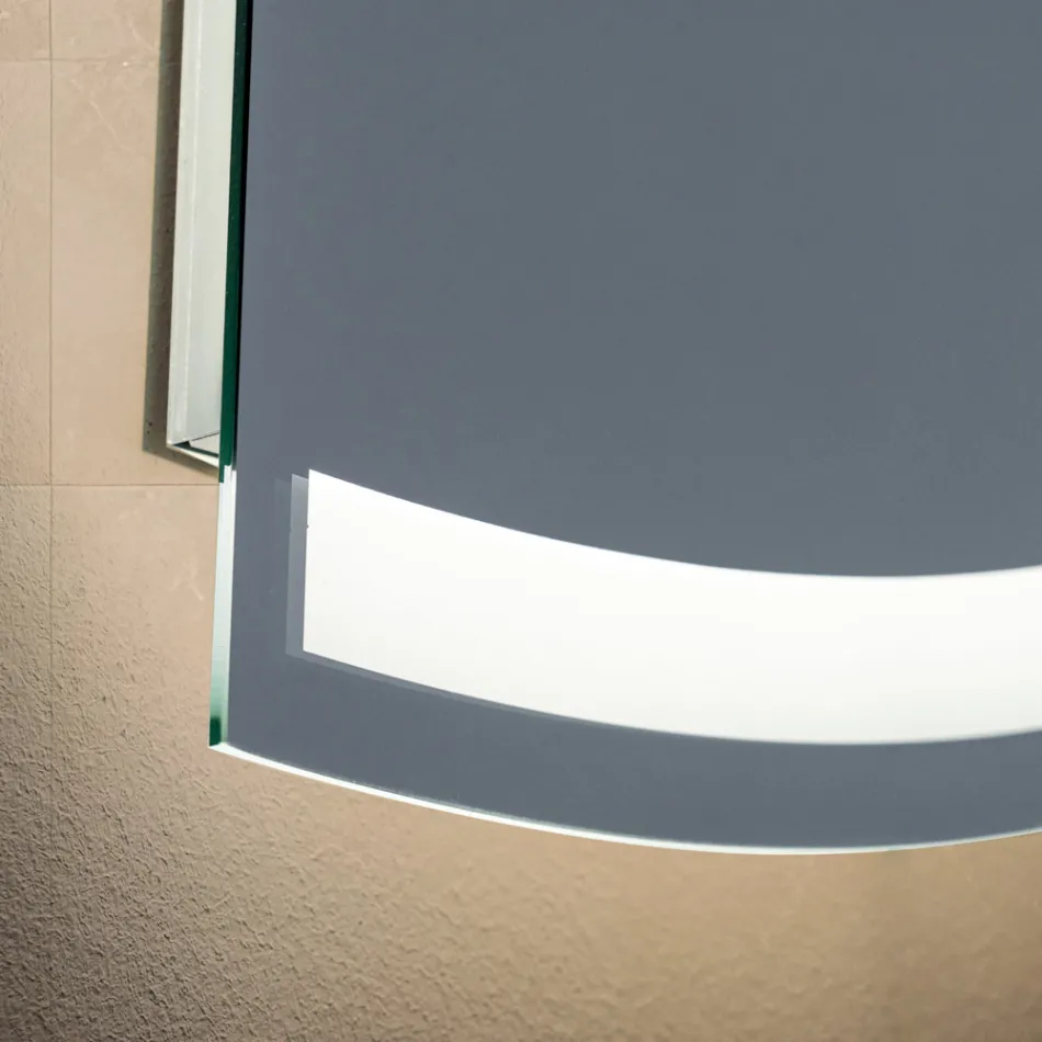 Miroir rétroéclairé avec bande LED continue - Excelsior Viadurini
