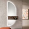 Miroir rétroéclairé LED à bords polis, fabriqué en Italie - Kyra