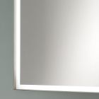 Miroir Mural Rectangulaire Cadre Métallique Diverses Couleurs et Lumière Led - Renga Viadurini