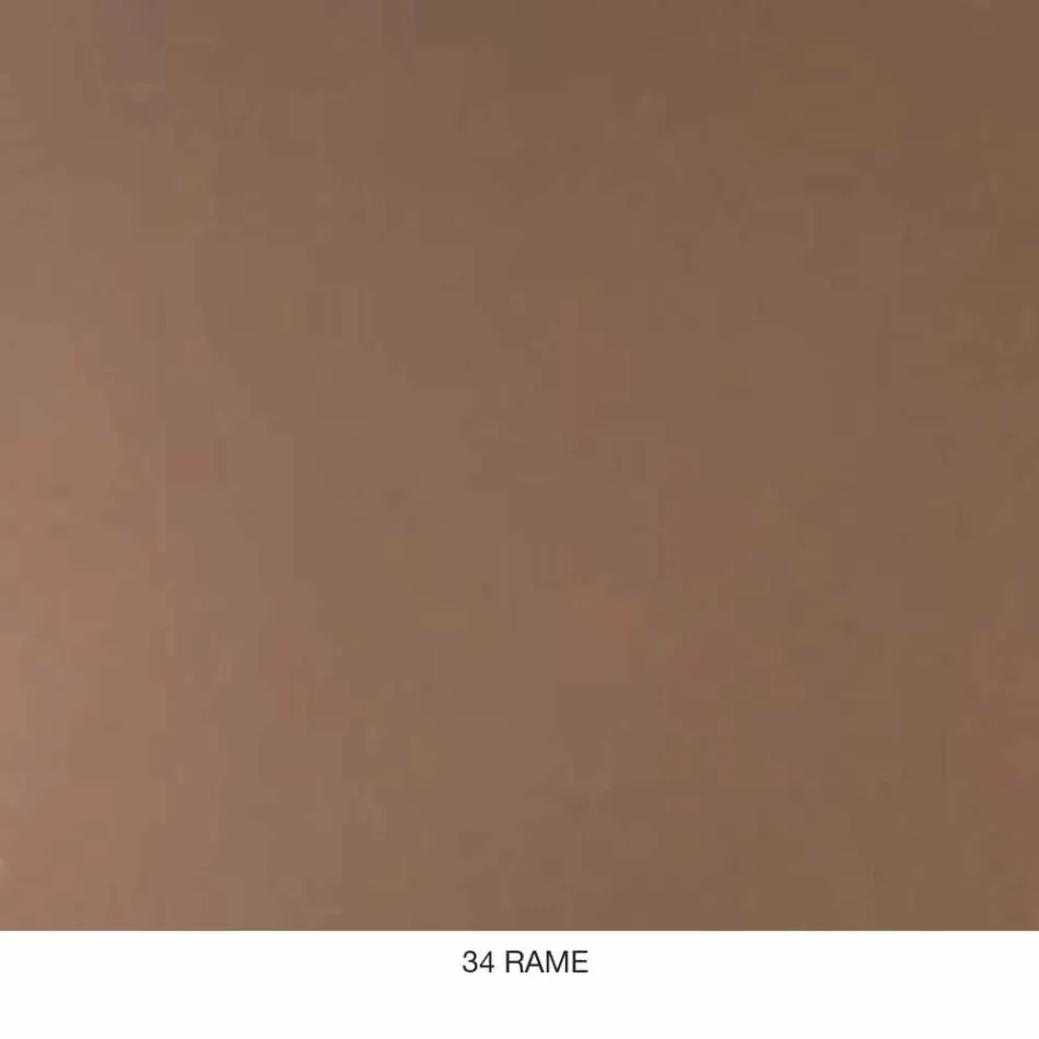 Miroir rectangulaire arrondi avec cadre en métal de différentes couleurs - Alexandra Viadurini