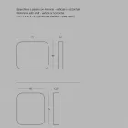 Miroir rectangulaire arrondi avec cadre en métal de différentes couleurs - Alexandra Viadurini