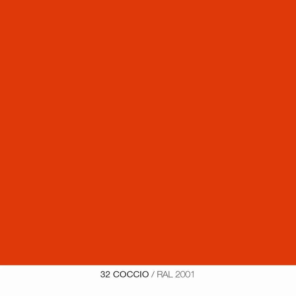 Miroir rectangulaire arrondi avec cadre en métal de différentes couleurs - Alexandra Viadurini