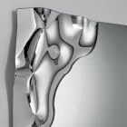 Miroir rectangulaire d'angle en verre fusionné, fabriqué en Italie - Adelinda Viadurini