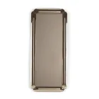 Miroir rectangulaire avec cadre en cristal moulé, fabriqué en Italie - Belinda Viadurini