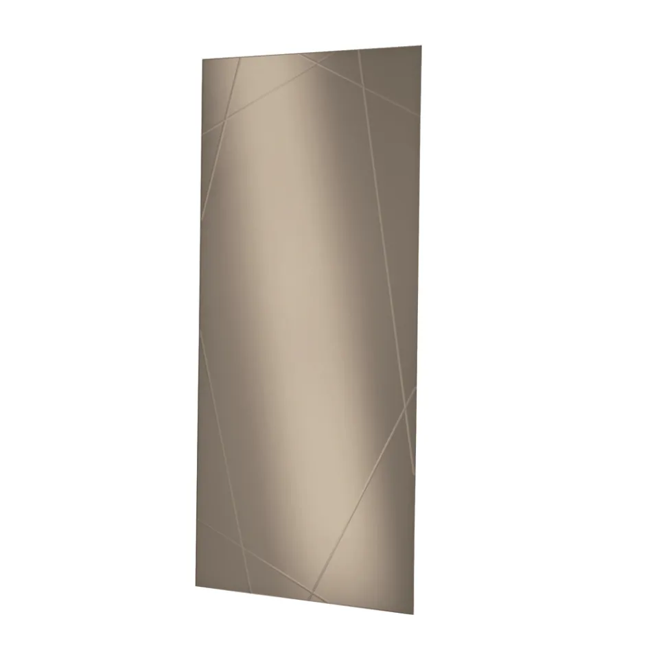 Miroir rectangulaire gravé au laser, fabriqué en Italie - Alberta Viadurini