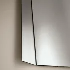 Miroir rectangulaire avec insert latéral bicolore, fabriqué en Italie - Lumis Viadurini